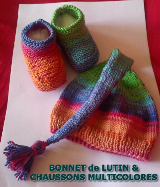 Bonnet de lutin et chaussons