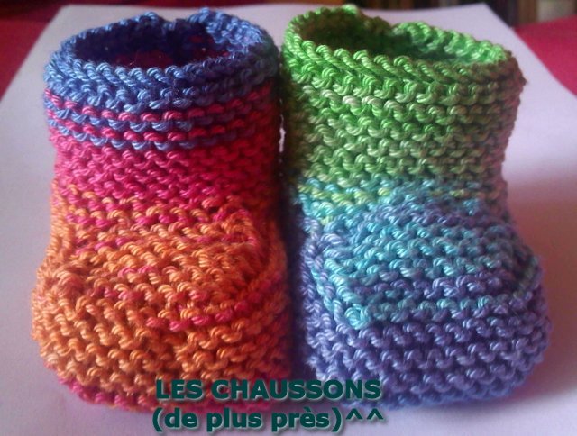 les chaussons, de plus prs