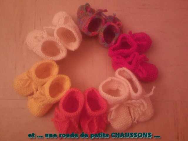 ronde de petits chaussons