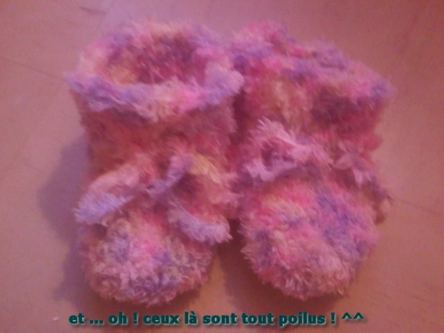 chaussons poilus