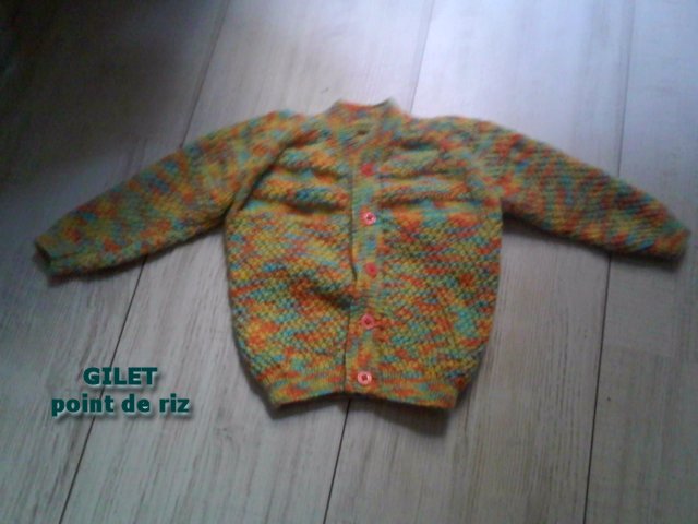 gilet point de riz