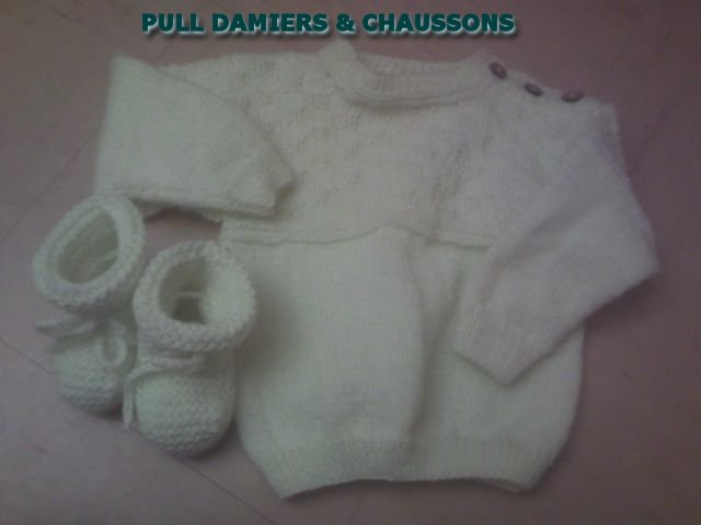 pull  damiers et chaussons