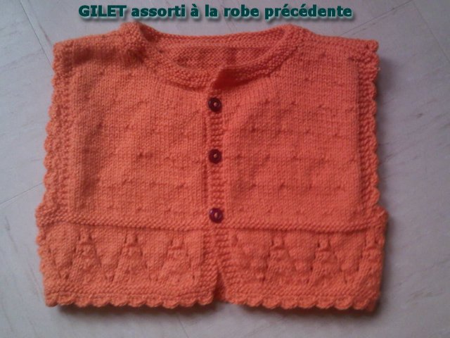 gilet assorti  la robe prcdente