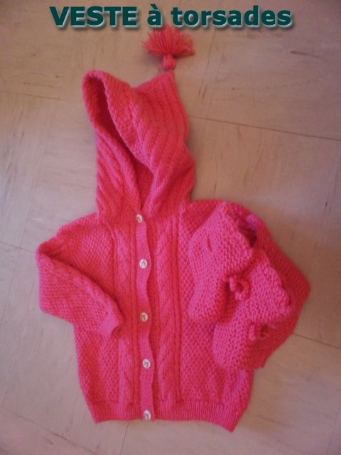 veste  torsades